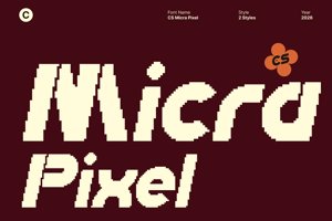 Related font CS Micra Pixel