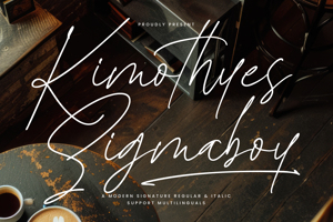 Related font Kimothyes Sigmaboy