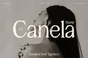 Related font CS Canela Stamp