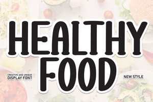 Related font Healthy Food