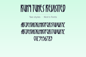 Related font Runy Tunes Revisited