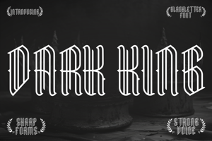 Related font Dark King
