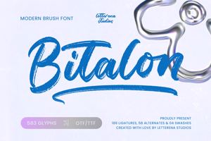 Related font Bitalon