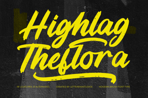 Related font Highlag Theflora VERSION