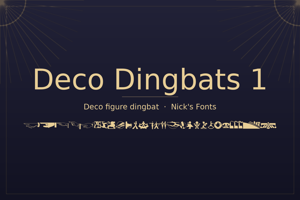 Related font Deco Dingbats 1