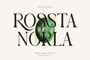Related font ROSSTA NORLA