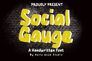 Related font Social Gauge