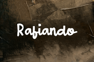 Related font Rafiando