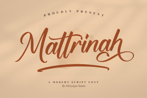 Related font Mattrinah