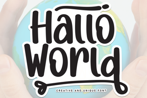 Related font Hallo World