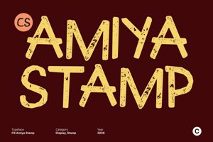 Related font CS Amiya Stamp