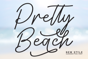 Related font Pretty Beach