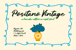 Related font Positano Vintage