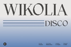 Related font Wikolia Disco