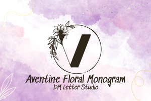 Aventine Floral Monogram