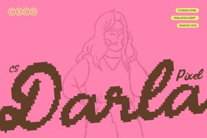 Related font CS Darla Pixel