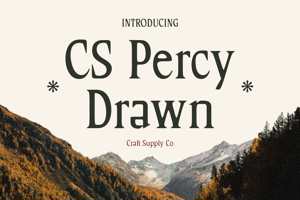 Related font CS Percy Drawn