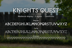 Related font Knights Quest