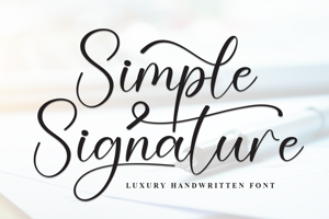 Related font Simple Signature