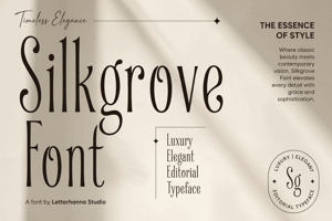 Related font Silkgrove