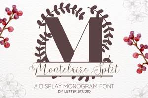 Montclaire Split Monogram
