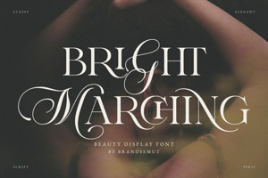 Related font Bright Marching
