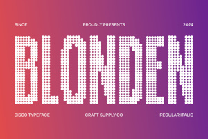 Related font Blonden Disco
