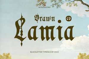Related font CS Lamia Drawn