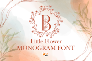 Related font Little Flower Monogram