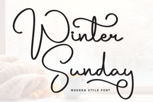 Related font Winter Sunday
