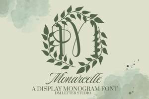 Related font Monarcelle Monogram