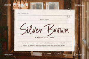 Related font Silver Brown