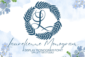 Related font Laurelienne Monogram
