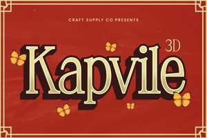 Related font Kapvile 3D