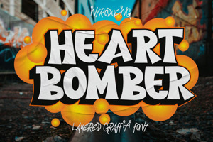 Related font Heart Bomber