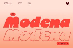 Related font CS Modena Pixel