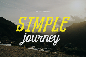 Related font Simple Journey