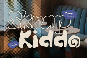 Related font Skrap Kiddo – Quirky Hand Drawn Display Font | Playful Kids Typeface