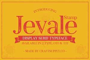 Related font Jevale Stamp