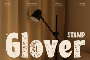 Related font CS Glover Stamp