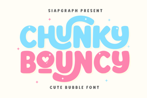 Related font Chunky Bouncy