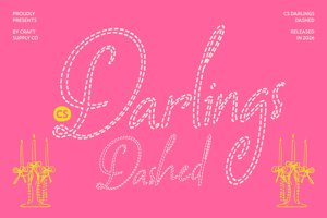 Related font CS Darlings Dashed