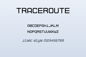 Related font TRACEROUTE