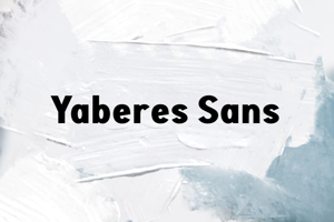 Related font y   Yaberes Sans