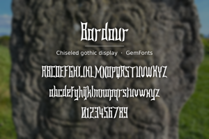 Related font Bardour