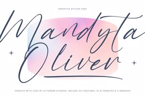 Related font Mandyta Oliver VERSION