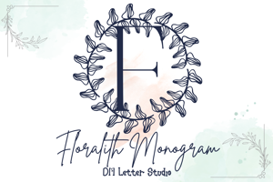 Related font Floralith Monogram
