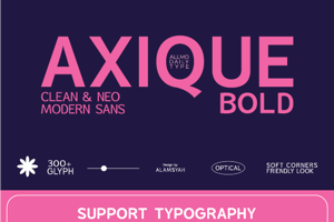 Related font Axique Bold