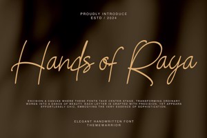 Related font Hands of Raya