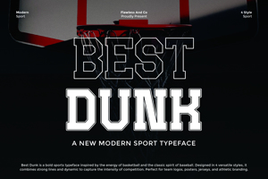 Related font BEST DUNK
